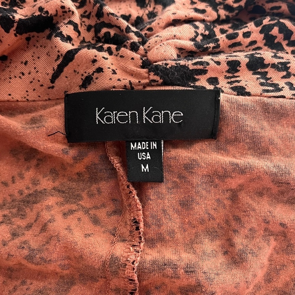 Karen Kane Abstract Print Faux Wrap Dress - Picture 8 of 10